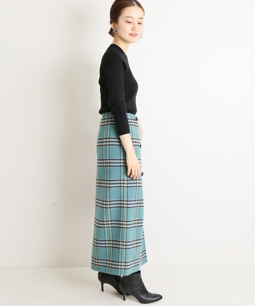 IENA（イエナ）の「6x3リブ クルーネックプルオーバー◆（ニット/セーター・レディース・ブラック/ベージュ/アイボリー/キャメル・FREE）」の16枚目の写真