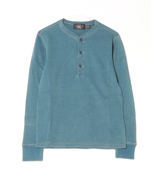 RRL ヘンリーネックセーター　新品未使用 インディゴ ジャカードニット ヘンリー（Tシャツ/カットソー