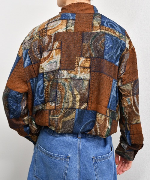 kutir（クティール）の「柄シャツ（シャツ/ブラウス・メンズ・ダークブラウン/ベージュ/ネイビー/グレー/ダークパープル/ライトベージュ・MEDIUM/LARGE）」の21枚目の写真