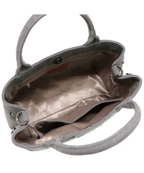 GUSCIO(グッシオ)の「【グッシオベーシック】キラキラワッペン 帆布 ショルダー付きハンドバッグ(ハンドバッグ・レディース・ブラック/レッド/オレンジ/アイボリー/ダークグレー/ベージュ・FREE)」の10枚目の写真