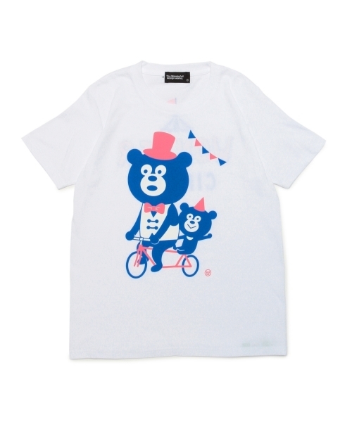 BEAMS T(ビームスティー)の「The Wonderful! design works. / TAMDEM BEAR(Tシャツ/カットソー・メンズ・ホワイト/ピンク・LARGE/MEDIUM/X-SMALL/X-LARGE/SMALL)」の17枚目の写真