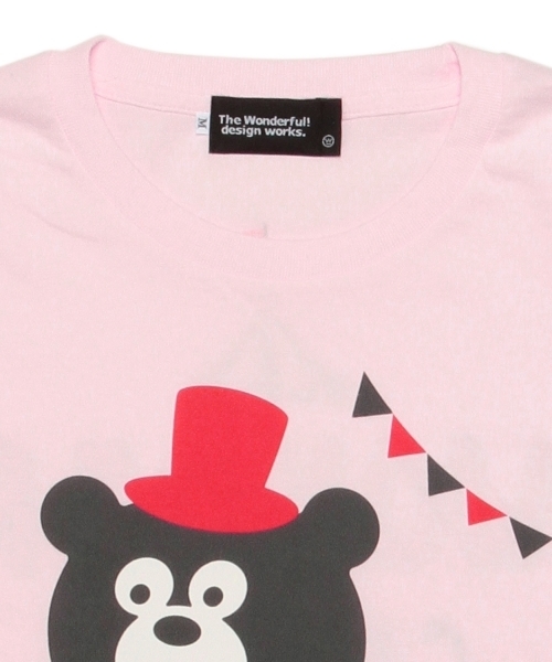 BEAMS T(ビームスティー)の「The Wonderful! design works. / TAMDEM BEAR(Tシャツ/カットソー・メンズ・ホワイト/ピンク・LARGE/MEDIUM/X-SMALL/X-LARGE/SMALL)」の13枚目の写真