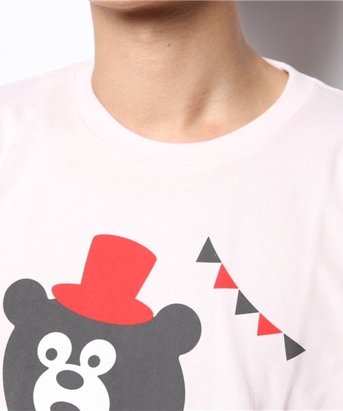 BEAMS T(ビームスティー)の「The Wonderful! design works. / TAMDEM BEAR(Tシャツ/カットソー・メンズ・ホワイト/ピンク・LARGE/MEDIUM/X-SMALL/X-LARGE/SMALL)」の3枚目の写真