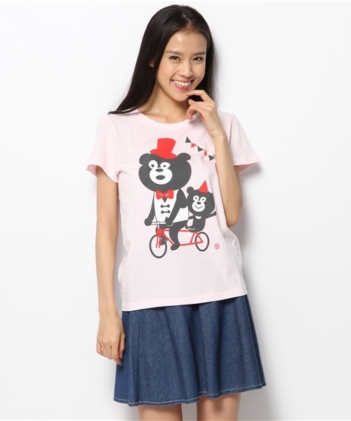 BEAMS T(ビームスティー)の「The Wonderful! design works. / TAMDEM BEAR(Tシャツ/カットソー・メンズ・ホワイト/ピンク・LARGE/MEDIUM/X-SMALL/X-LARGE/SMALL)」の11枚目の写真