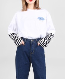 DING | DING/フェイクレイヤードロングTシャツ(Tシャツ/カットソー)