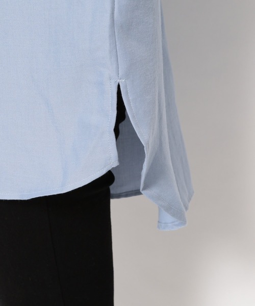 Heather（ヘザー）の「ビエラバンドカラーシャツ　881155（シャツ/ブラウス・レディース・アイボリー/ブルー系その他/ブラック・FREE）」の16枚目の写真