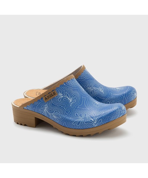 AIGLE(エーグル)の「ビクトリン サボ(サンダル・レディース・ブルー/グリーン・35/36/37/38/39)」の1枚目の写真