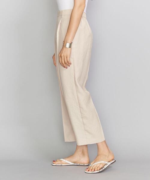 BEAUTY&YOUTH UNITED ARROWS（ビューティーアンドユースユナイテッドアローズ）の「BY∴ バックゴムクロップドテーパードパンツ ◆（その他パンツ・レディース・ナチュラル/ダークブラウン/ピンク・MEDIUM/SMALL/LARGE）」の6枚目の写真