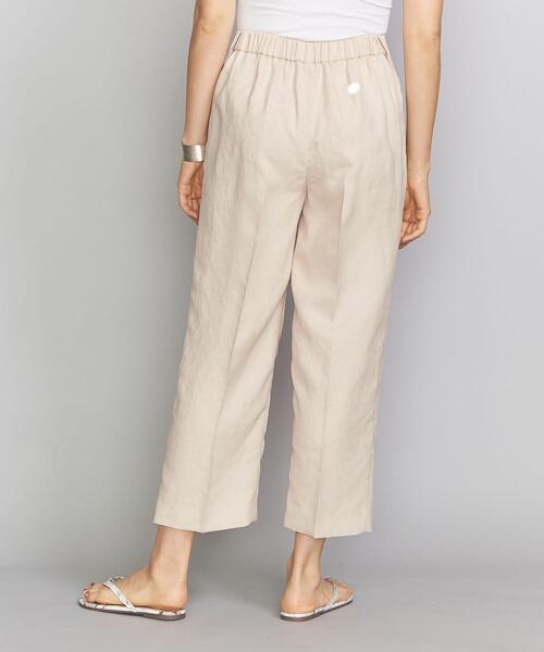 BEAUTY&YOUTH UNITED ARROWS（ビューティーアンドユースユナイテッドアローズ）の「BY∴ バックゴムクロップドテーパードパンツ ◆（その他パンツ・レディース・ナチュラル/ダークブラウン/ピンク・MEDIUM/SMALL/LARGE）」の5枚目の写真