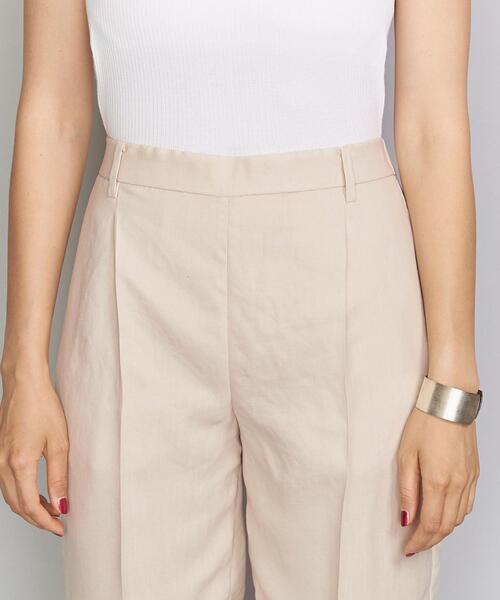 BEAUTY&YOUTH UNITED ARROWS（ビューティーアンドユースユナイテッドアローズ）の「BY∴ バックゴムクロップドテーパードパンツ ◆（その他パンツ・レディース・ナチュラル/ダークブラウン/ピンク・MEDIUM/SMALL/LARGE）」の4枚目の写真