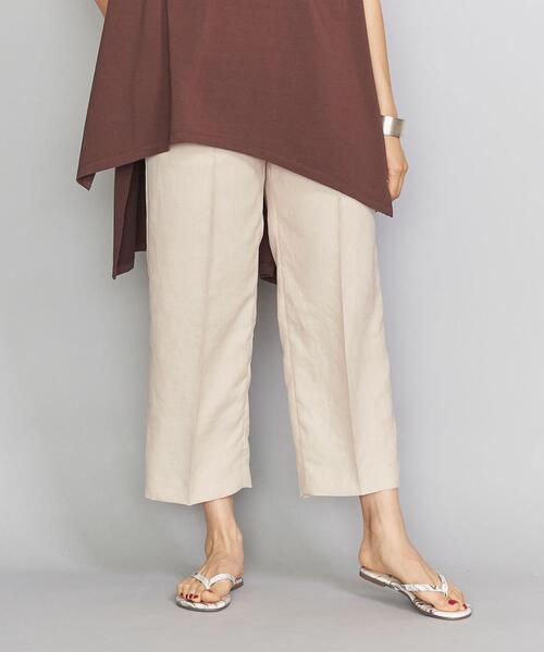 BEAUTY&YOUTH UNITED ARROWS（ビューティーアンドユースユナイテッドアローズ）の「BY∴ バックゴムクロップドテーパードパンツ ◆（その他パンツ・レディース・ナチュラル/ダークブラウン/ピンク・MEDIUM/SMALL/LARGE）」の14枚目の写真