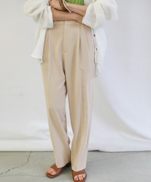 【PREMIUM PANTS】ダブルタックテーパードパンツ