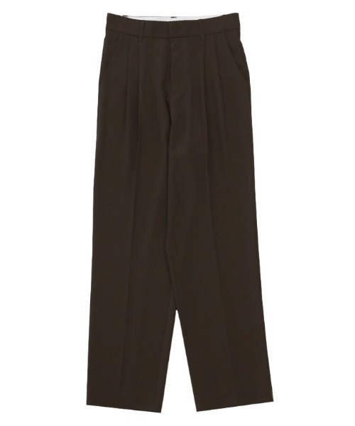 select MOCA(セレクトモカ)の「【PREMIUM PANTS】ダブルタックテーパードパンツ(スラックス・レディース・ダークブラウン/オレンジ/ライトグリーン/ライトベージュ・SMALL/MEDIUM)」の16枚目の写真