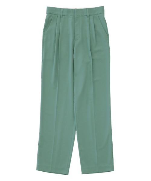 select MOCA(セレクトモカ)の「【PREMIUM PANTS】ダブルタックテーパードパンツ(スラックス・レディース・ダークブラウン/オレンジ/ライトグリーン/ライトベージュ・SMALL/MEDIUM)」の13枚目の写真