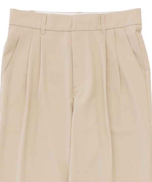 select MOCA(セレクトモカ)の「【PREMIUM PANTS】ダブルタックテーパードパンツ(スラックス・レディース・ダークブラウン/オレンジ/ライトグリーン/ライトベージュ・SMALL/MEDIUM)」の18枚目の写真