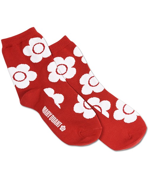 MARY QUANT（マリークワント）の「ビッグデイジーパターン ソックス（ソックス/靴下・レディース・ブラック/レッド/イエロー/ブルー/グレー/ベージュ/ホワイト・FREE）」の7枚目の写真