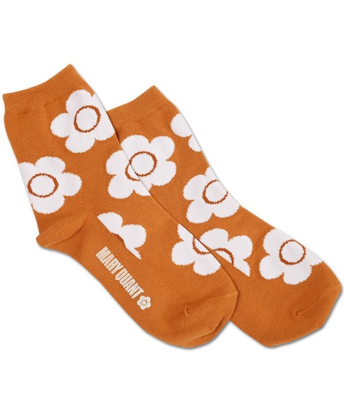 MARY QUANT（マリークワント）の「ビッグデイジーパターン ソックス（ソックス/靴下・レディース・ブラック/レッド/イエロー/ブルー/グレー/ベージュ/ホワイト・FREE）」の6枚目の写真