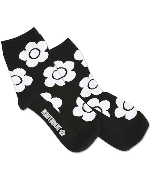 MARY QUANT（マリークワント）の「ビッグデイジーパターン ソックス（ソックス/靴下・レディース・ブラック/レッド/イエロー/ブルー/グレー/ベージュ/ホワイト・FREE）」の3枚目の写真