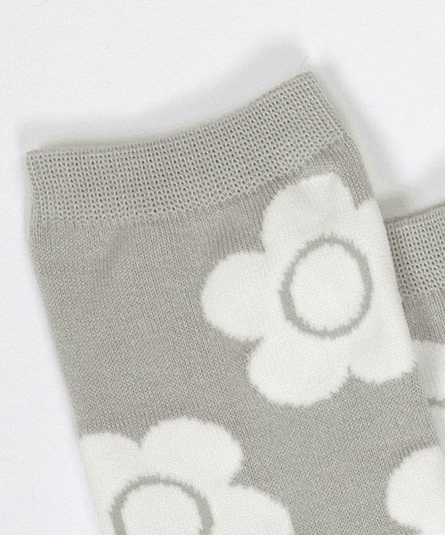 MARY QUANT（マリークワント）の「ビッグデイジーパターン ソックス（ソックス/靴下・レディース・ブラック/レッド/イエロー/ブルー/グレー/ベージュ/ホワイト・FREE）」の14枚目の写真