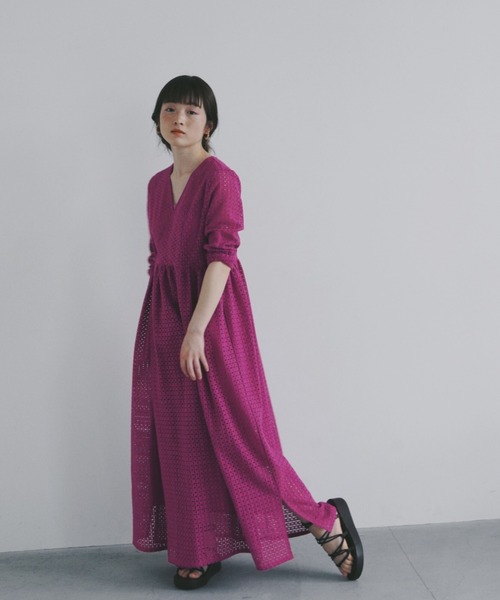 ＊美品＊ kaene 配色レース2WAYワンピース kaene（カエン）の「綿レース2wayワンピース / kaene Daily