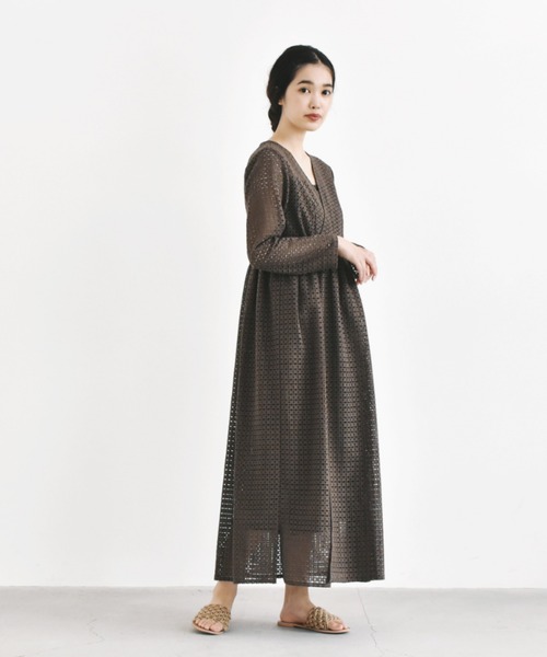 ＊美品＊ kaene 配色レース2WAYワンピース kaene（カエン）の「綿レース2wayワンピース / kaene Daily