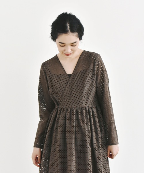 ＊美品＊ kaene 配色レース2WAYワンピース kaene（カエン）の「綿レース2wayワンピース / kaene Daily