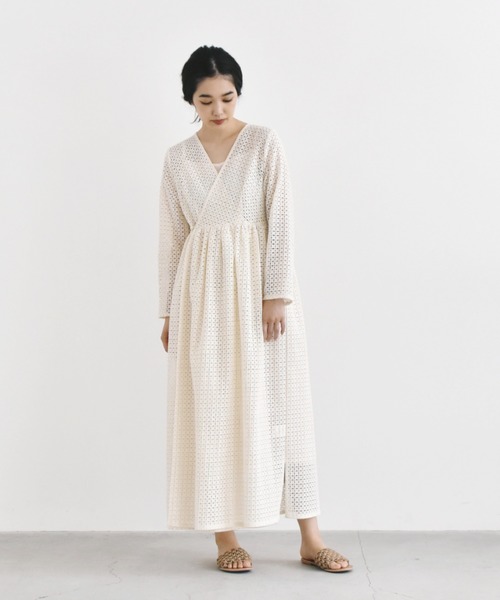 ＊美品＊ kaene 配色レース2WAYワンピース kaene（カエン）の「綿レース2wayワンピース / kaene Daily