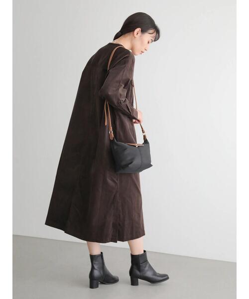 AMERICAN HOLIC(アメリカンホリック)の「ノーカラーコールテンシャツワンピース *●(ワンピース・レディース・ベージュ/ネイビー/ブラウン/キャメル・FREE)」の20枚目の写真