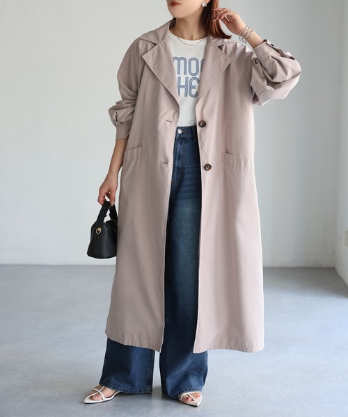 Riberry（リベリー）の「ラグランボリューム袖トレンチコート