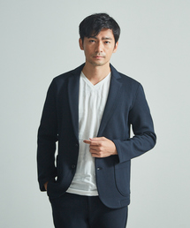【展開店舗限定】ダブルフェイス ツイル柄 ポンチジャケット
