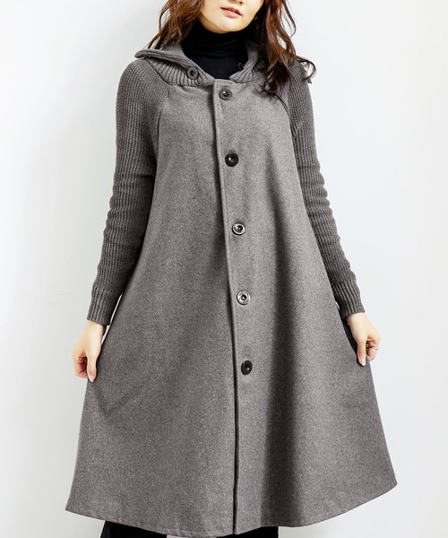 Amulet（アミュレット）の「リブニットスリーブコート（その他アウター・レディース・ブラック/グレー/レッド・MEDIUM/LARGE/X-LARGE/L/XL/M）」の12枚目の写真