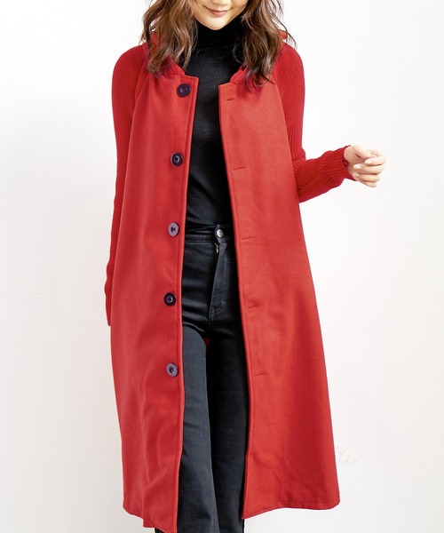 Amulet（アミュレット）の「リブニットスリーブコート（その他アウター・レディース・ブラック/グレー/レッド・MEDIUM/LARGE/X-LARGE/L/XL/M）」の10枚目の写真