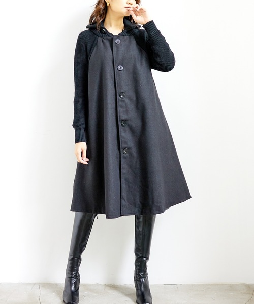Amulet（アミュレット）の「リブニットスリーブコート（その他アウター・レディース・ブラック/グレー/レッド・MEDIUM/LARGE/X-LARGE/L/XL/M）」の16枚目の写真