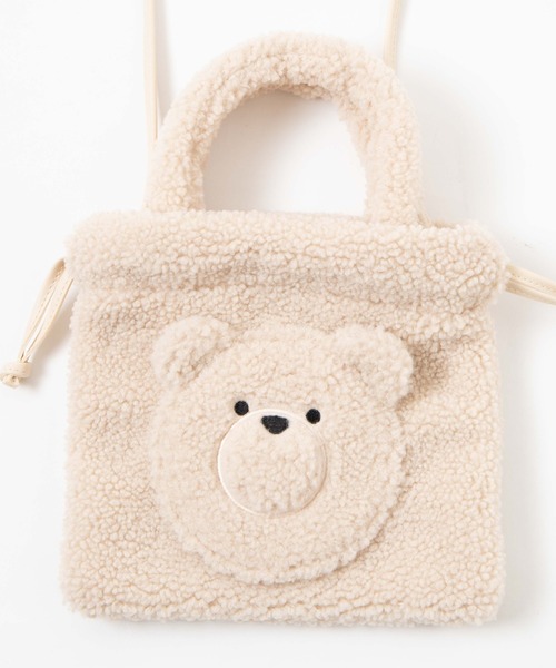 WEGO（ウィゴー）の「WEGO/ベア巾着ショルダーバッグ（ショルダーバッグ・レディース・ベージュ/アイボリー・FREE）」の6枚目の写真