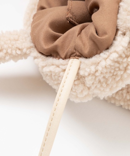 WEGO（ウィゴー）の「WEGO/ベア巾着ショルダーバッグ（ショルダーバッグ・レディース・ベージュ/アイボリー・FREE）」の5枚目の写真