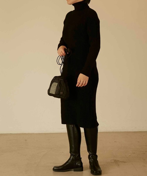 セール リブタートルネックワンピース ワンピース Angie アンジー のファッション通販 Zozotown