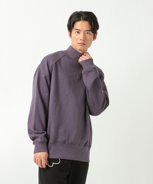 ZPLISH(ジプリシュ)の「ZPLISH/HALFNECK SWEAT 2927988(スウェット・メンズ・ホワイト/パープル/チャコール・FREE)」の2枚目の写真