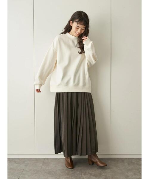 AMERICAN HOLIC（アメリカンホリック）の「クルーネックステッチワーク裏毛プルオーバー  ＊（Tシャツ/カットソー・レディース・オフホワイト/チャコールグレー/ライトイエロー/ミント/ライトピンク・M/L）」の13枚目の写真