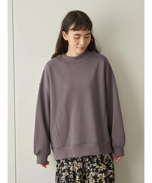 AMERICAN HOLIC（アメリカンホリック）の「クルーネックステッチワーク裏毛プルオーバー  ＊（Tシャツ/カットソー・レディース・オフホワイト/チャコールグレー/ライトイエロー/ミント/ライトピンク・M/L）」の14枚目の写真