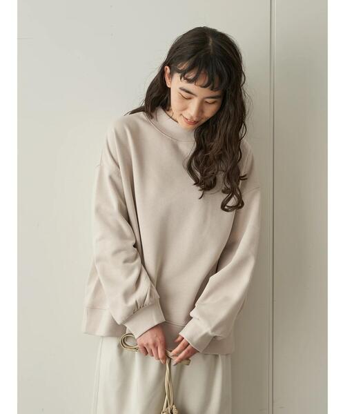 AMERICAN HOLIC（アメリカンホリック）の「クルーネックステッチワーク裏毛プルオーバー  ＊（Tシャツ/カットソー・レディース・オフホワイト/チャコールグレー/ライトイエロー/ミント/ライトピンク・M/L）」の18枚目の写真