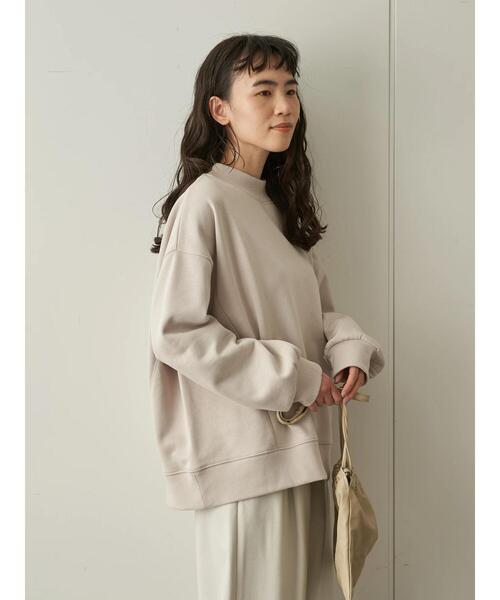 AMERICAN HOLIC（アメリカンホリック）の「クルーネックステッチワーク裏毛プルオーバー  ＊（Tシャツ/カットソー・レディース・オフホワイト/チャコールグレー/ライトイエロー/ミント/ライトピンク・M/L）」の19枚目の写真