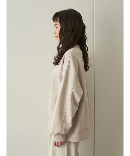 AMERICAN HOLIC（アメリカンホリック）の「クルーネックステッチワーク裏毛プルオーバー  ＊（Tシャツ/カットソー・レディース・オフホワイト/チャコールグレー/ライトイエロー/ミント/ライトピンク・M/L）」の20枚目の写真