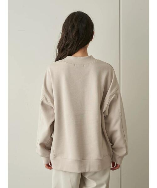 AMERICAN HOLIC（アメリカンホリック）の「クルーネックステッチワーク裏毛プルオーバー  ＊（Tシャツ/カットソー・レディース・オフホワイト/チャコールグレー/ライトイエロー/ミント/ライトピンク・M/L）」の21枚目の写真