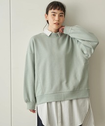 AMERICAN HOLIC | クルーネックステッチワーク裏毛プルオーバー  ＊(Tシャツ/カットソー)