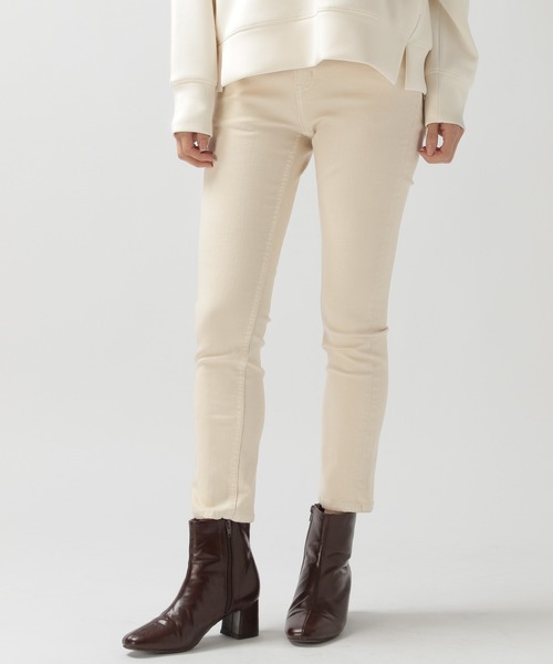 BAYFLOW（ベイフロー）の「ストレッチクロップドスキニーデニム 21SS（デニムパンツ・レディース・オフホワイト/ブラック/ライトブルー/ブルー・26inch/22inch/24inch/25inch/23inch）」の2枚目の写真