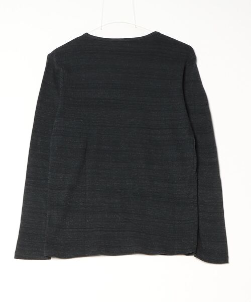 PARKS TOKYO SELECT(パークストウキョウセレクト)の「【BS】段染め杢フライスカットソー(Vネック)(Tシャツ/カットソー・メンズ・杢グレー/ダークブルー/ヘザーチャコール/ワイン・MEDIUM/LARGE/X-LARGE)」の5枚目の写真