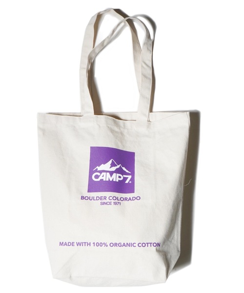 CAMP7(キャンプセブン)の「CAMP7 organic CANVAS TOTE/オーガニックコットン使用(トートバッグ・メンズ・ブラック/パープル/レッド・FREE)」の7枚目の写真