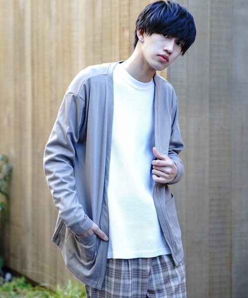 セール Blue Standard ダンボールボタンレスカーディガン 吸水速乾 Uvカット シワになりにくい素材 カーディガン ボレロ Blue Standard ブルースタンダード のファッション通販 Zozotown