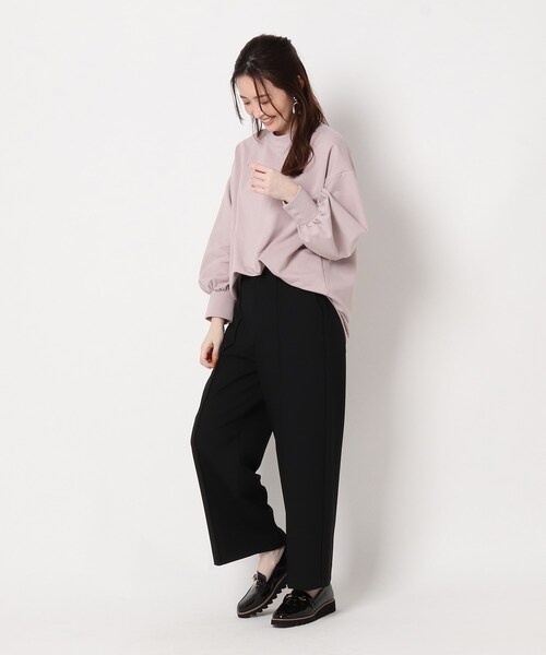 THE SHOP TK （ザ ショップ ティーケー ）の「◆【美forパンツ】ワイドストレート（その他パンツ・レディース・ブラック/サックスブルー/サンドベージュ/レモンイエロー・11/12/13/14）」の10枚目の写真