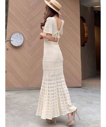 RESEXXY | クロシェ調バックリボンワンピース(ワンピース)